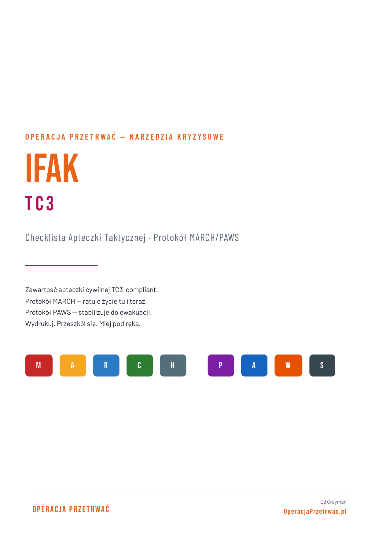 IFAK TC3 — strona 1